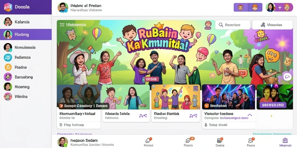 Tampilan awal permainan yang menarik dan user-friendly.