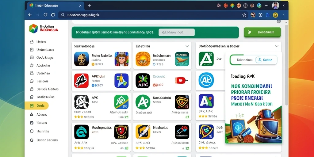 Tampilan menu utama yang menarik dan mudah dinavigasi.