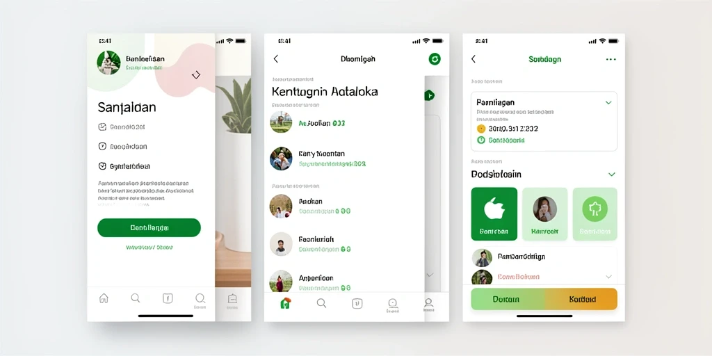 Tampilan awal aplikasi dengan desain modern dan menarik.