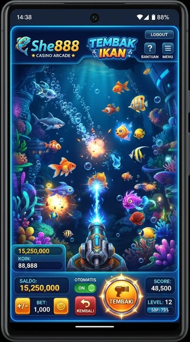 Pratinjau antarmuka she888 — aplikasi APK resmi Android v2.7.6