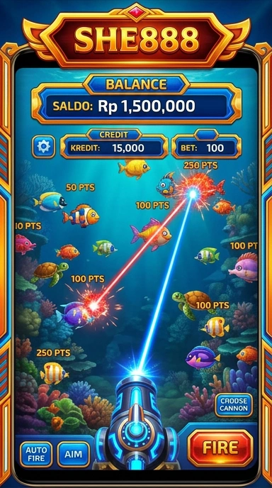 Galeri pratinjau visual she888 build APK resmi terbaru